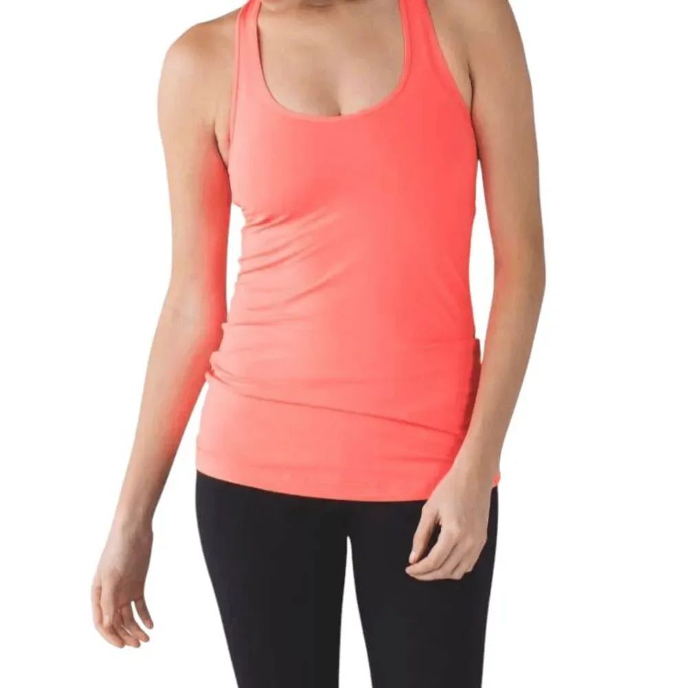 LULULEMON ATHLETICA Cool Racerback Tank In Grapefruit Size 6